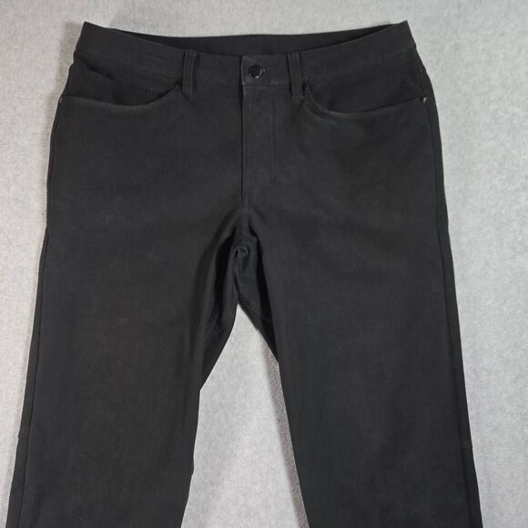Lululemon ABC Slim Fit Pant Utilitech Canvas Black Mens Size 32x32 - Picture 2 of 11